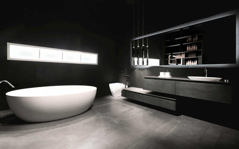 RIFRA Тумба под умывальник из черного бетона K.fly sun-id-1387404 - Вид №1