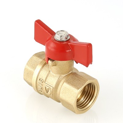 VT.122.G.05 Кран шаровой «СТАНДАРТ» с ручкой-бабочкой и внутренней резьбой Valtec 3/4"  - Вид №5