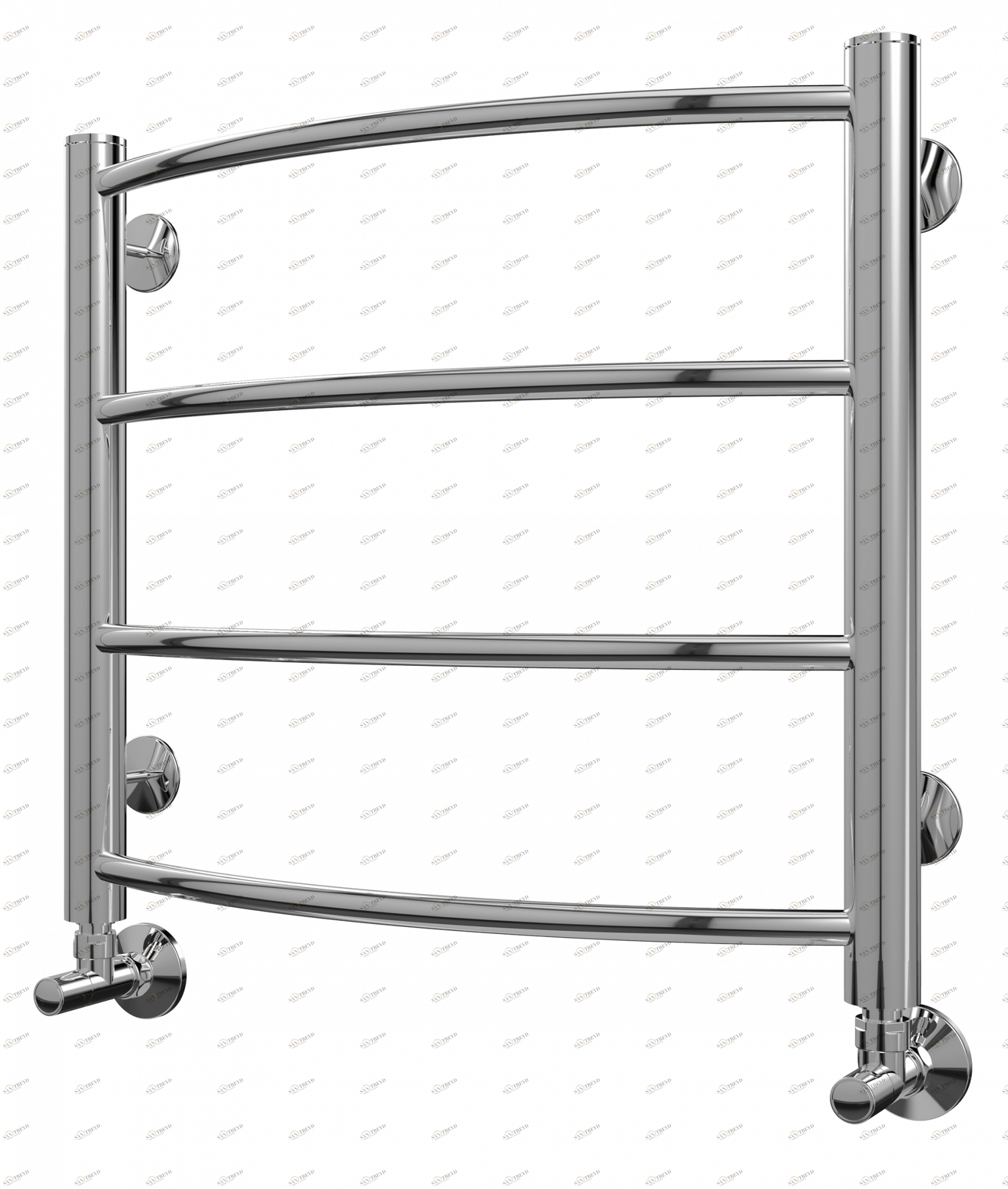 4670030725172 ЭКОНОМ Классик П4 500х496 Полотенцесушитель TERMINUS RAL 9005 матовый