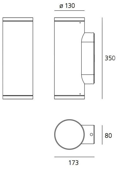 Artemide Светодиодный настенный светильник прямого и непрямого света для наружного освещения из алюминия Calumet sun-id-1454574 - Вид №2