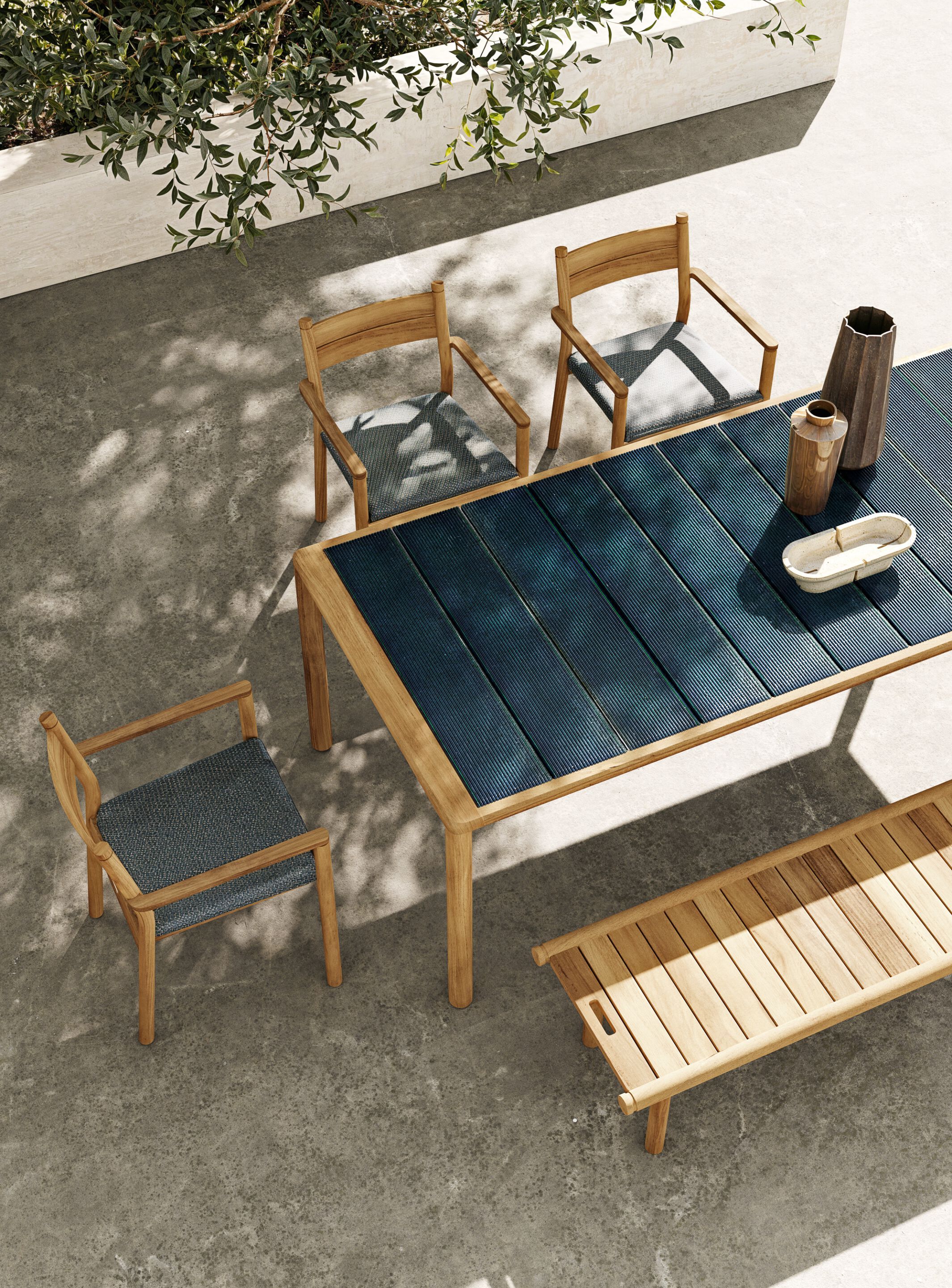 Прямоугольный садовый стол из лавового камня Atmosphera Панама ARCH-00014604 - Вид №2