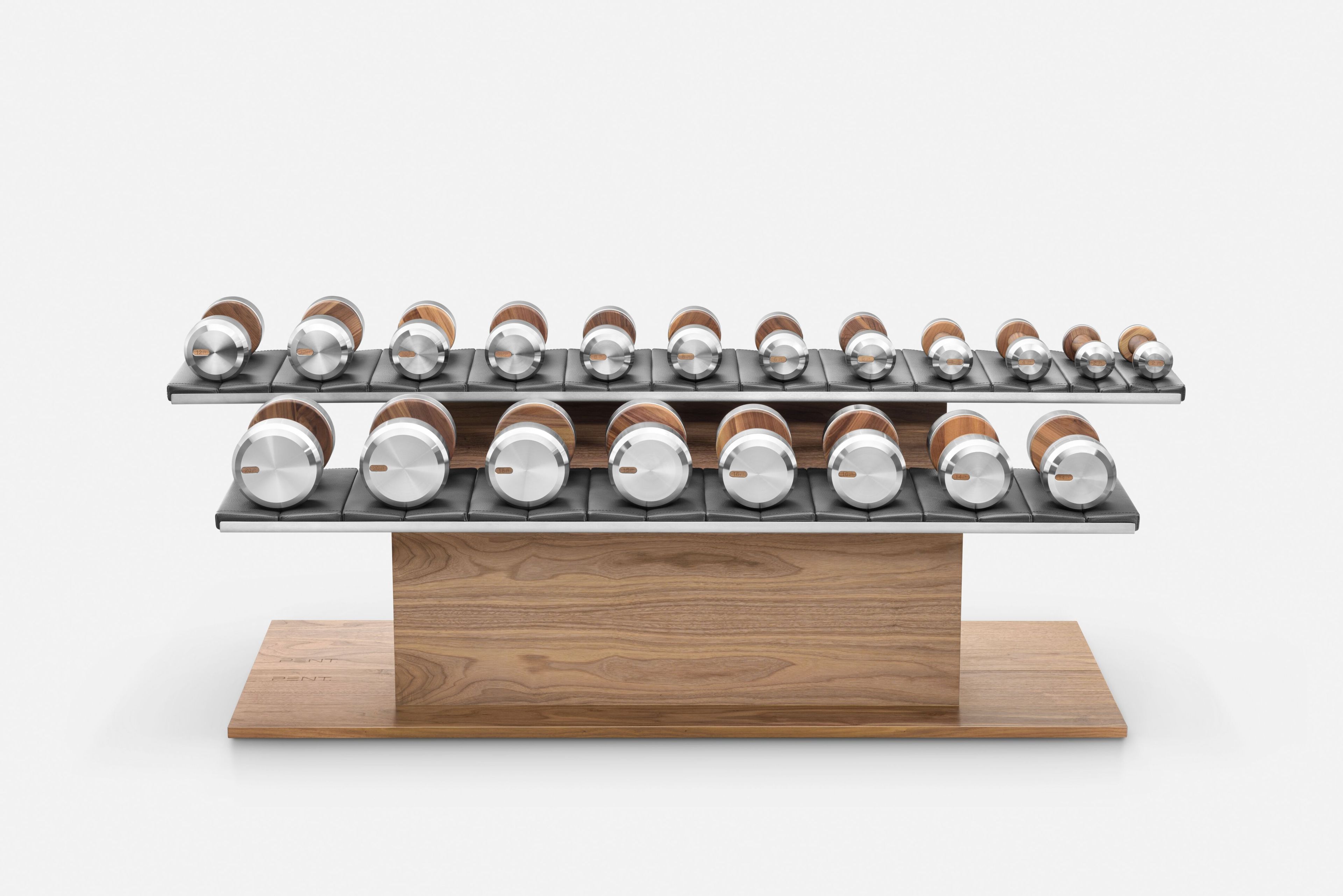 Набор гантелей из нержавеющей стали и дерева PENT Colmia ARCH-00105165 - Вид №6