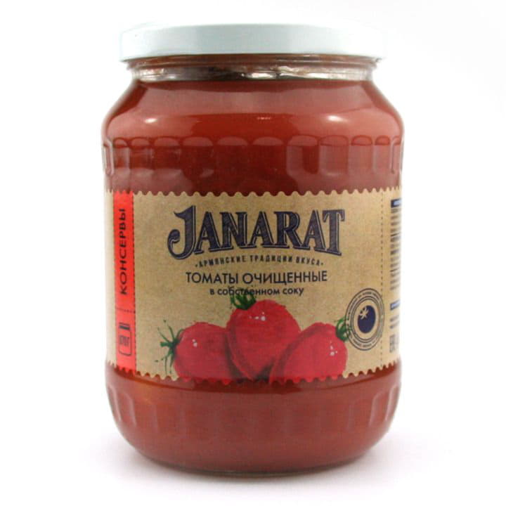Томаты очищенные в собственном соку Janarat 670 г Santreyd 9687 - Вид №1