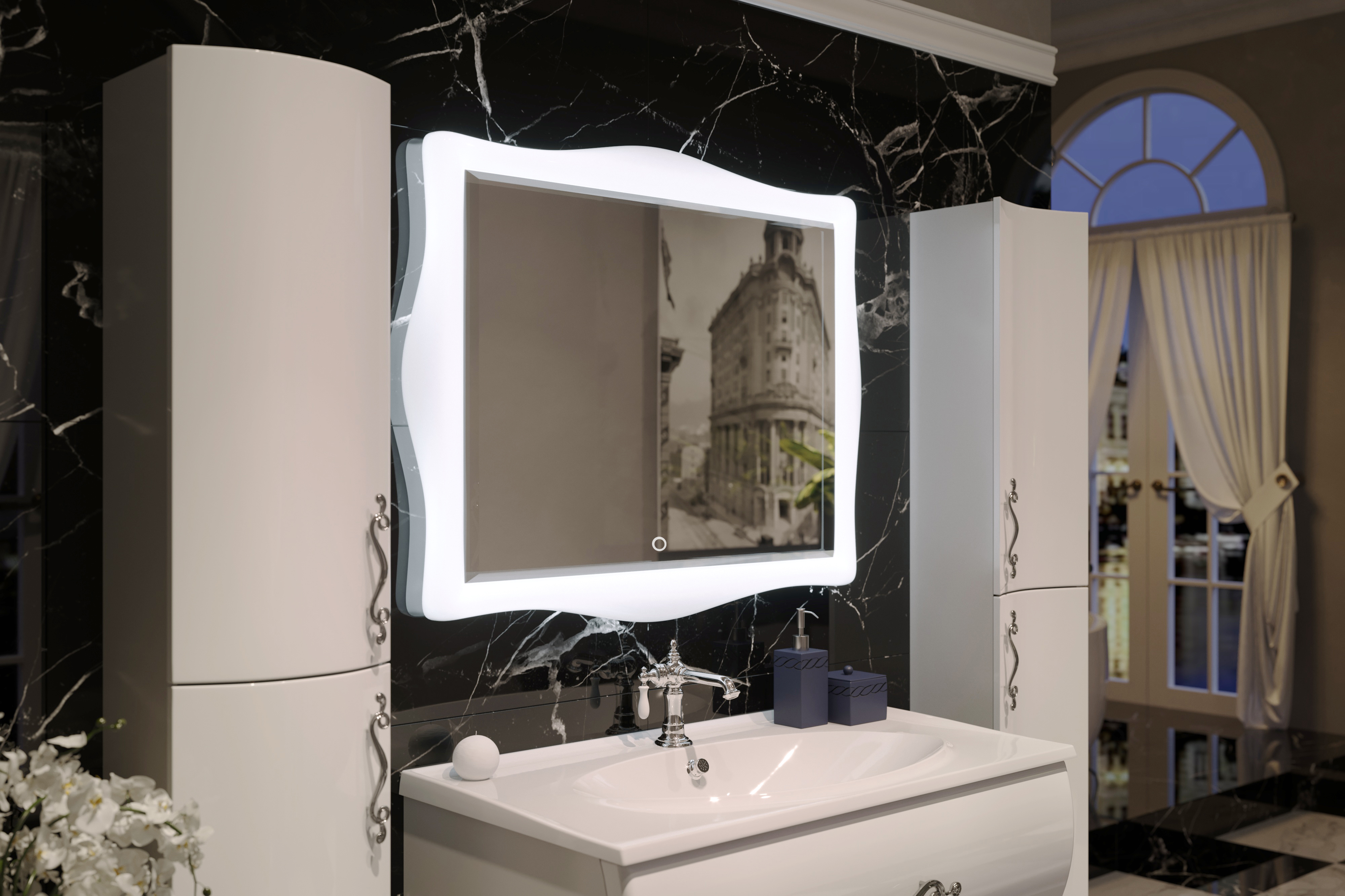 У51944 Зеркало Amethyst 80х100 Light, с подогревом 1 Marka Amethyst  - Вид №1