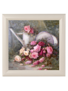90620967 Картина в раме "Букеты. лейка" 23x23 см STLM-0311360 ELENADECOR