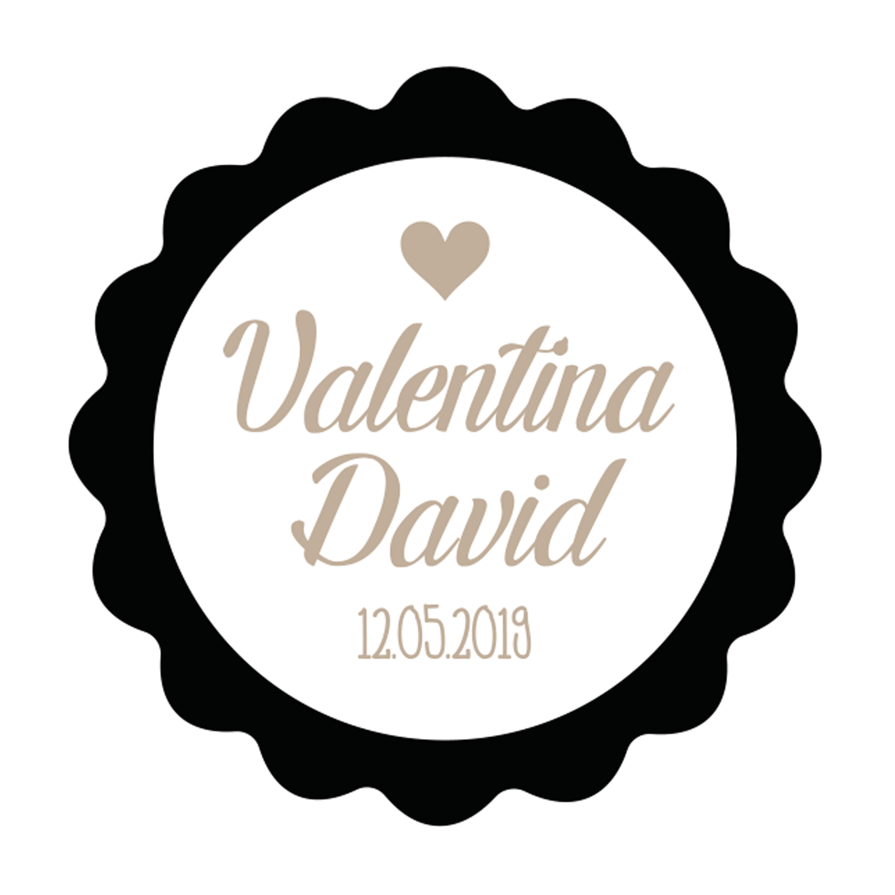 X639.07 PERS. 72 Романтические стикеры с черной волной Dekoraniaevents Bodas 