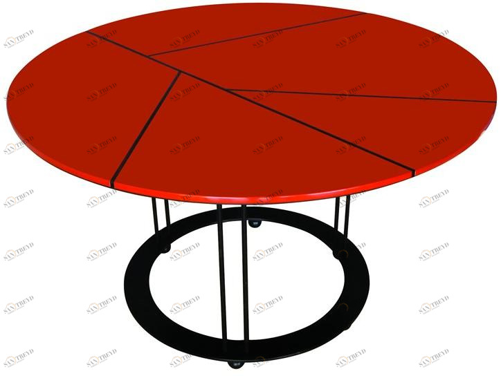 Garbarino Круглый лакированный журнальный столик Aureola Aur cf4 f 