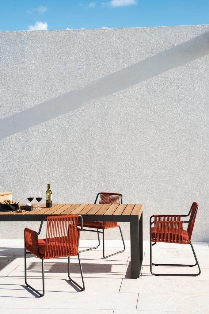 RODA Садовый стул на санках из нержавеющей стали с подлокотниками Harp sun-id-1449716 - Вид №12