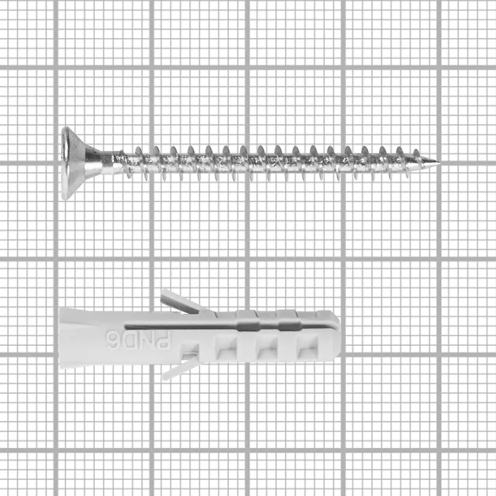 Дюбель нейлоновый Standers PND 6×30 мм с шурупами для бетона и кирпича 83387760 STLM-0040713 - Вид №4