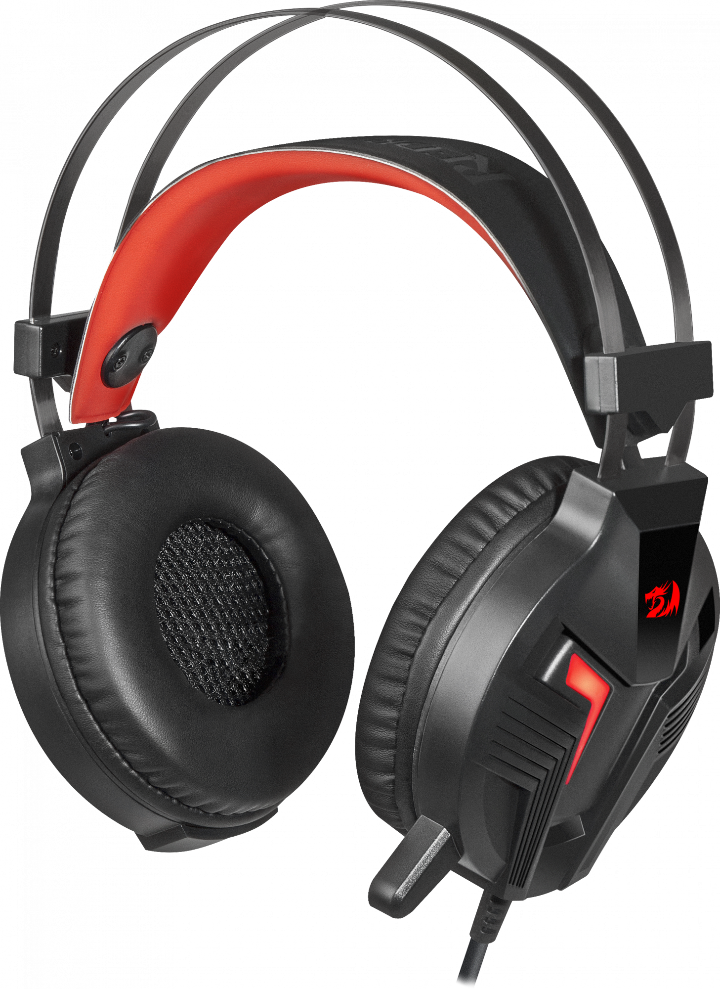 75096 игровая гарнитура memecoleous черный+красный, кабель 1.8 м Redragon Santreyd 