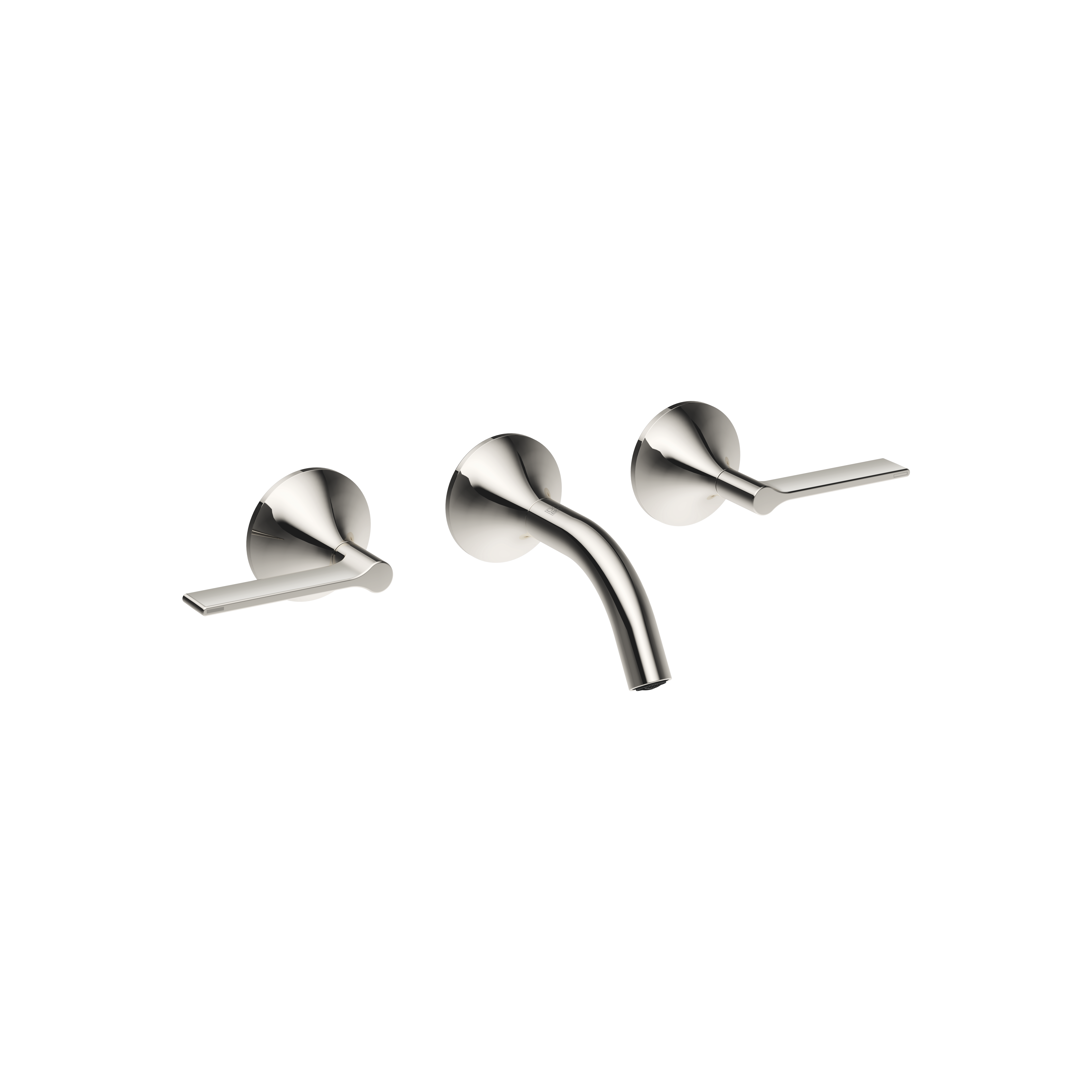 VAIA Смеситель для раковины настенный без донного клапана - Platinum 36702819-08 DornBracht