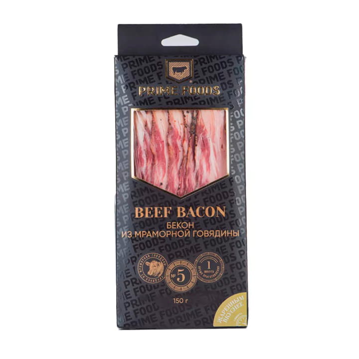 Бекон из мраморной говядины Prime Foods 150 г Santreyd 16812
