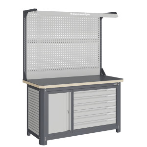 Верстак слесарный MCN 1552.S7L6-2F