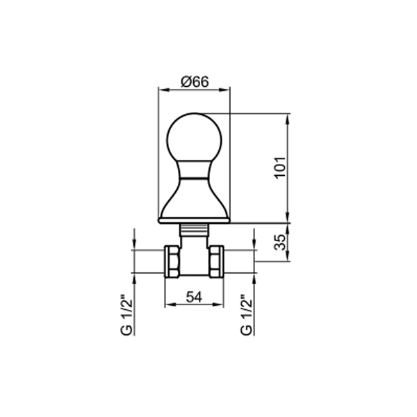 KA690101010 Вентиль запорный Webert Karenina  - Вид №1