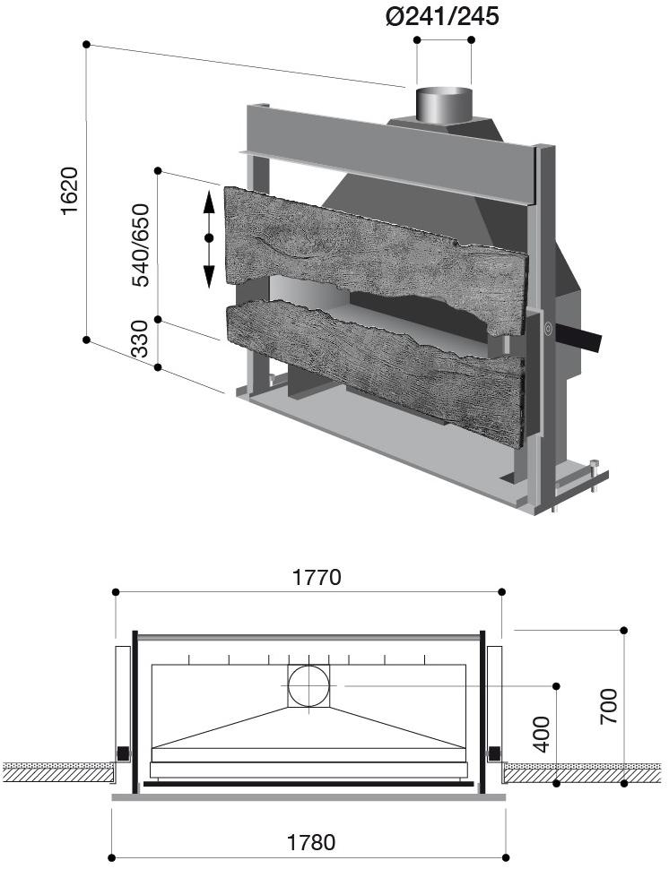 Focus creation Настенный газовый камин Métafocus sun-id-1412520 - Вид №2