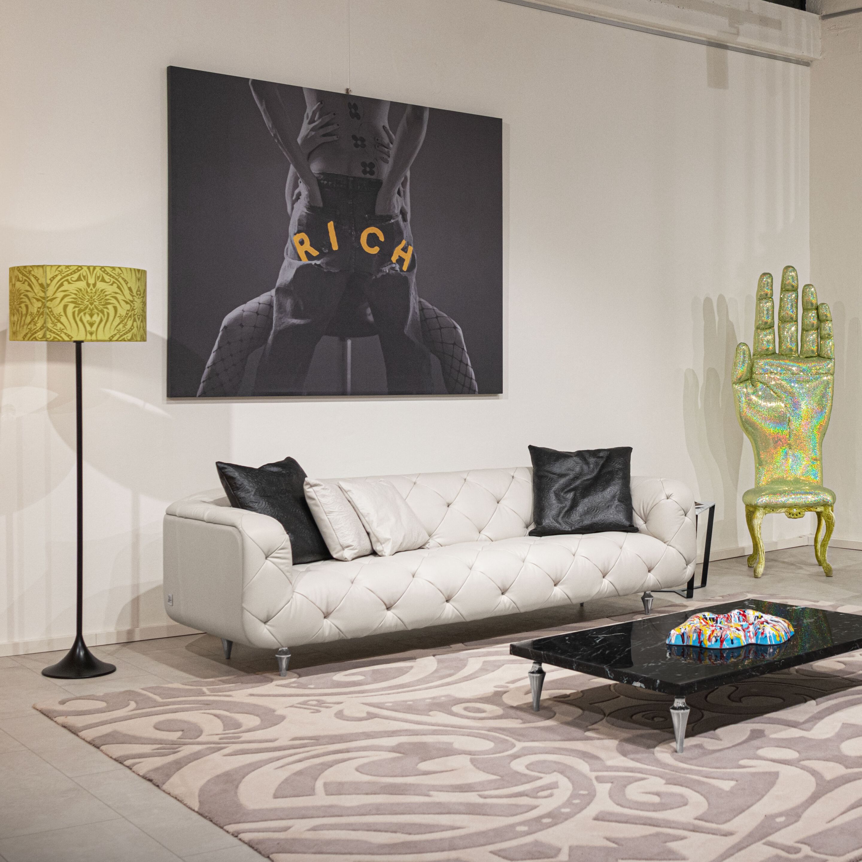 Кожаный диван capitonné Formitalia John Richmond ARCH-00132085 - Вид №4