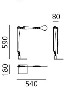 Artemide Светодиодная настольная лампа прямого света sun-id-1411530 - Вид №3