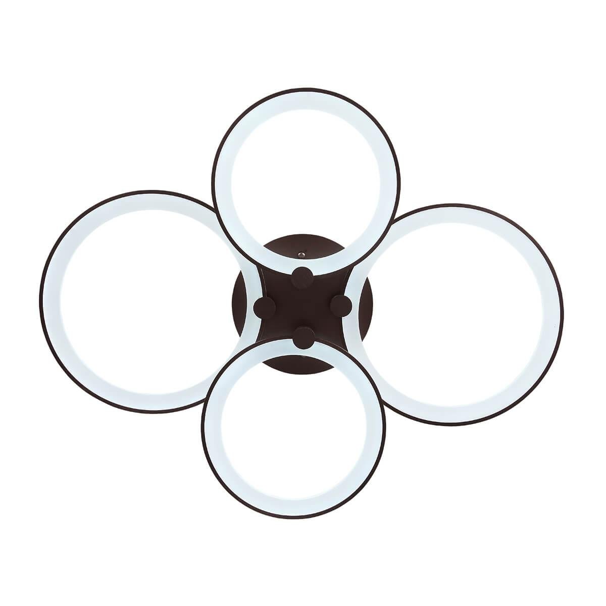 Люстра светодиодная подвесная коричневая 4 лампы ST Luce Twiddle SL867.702.04 ST LUCE ДИЗАЙНЕРСКИЕ, TWIDDLE 00-3833991 Коричневый  - Вид №3