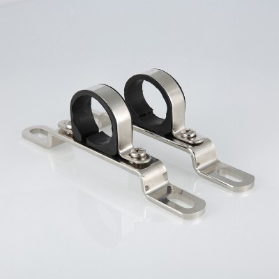 VTc.130.INS.0600 Пара низких кронштейнов для коллекторов из нержавеющей стали Valtec 1"  - Вид №5