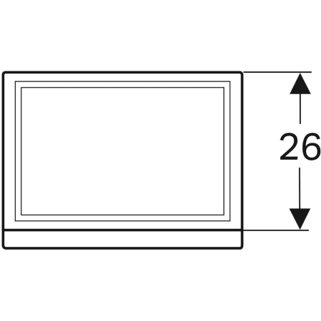 869051000 Шкафчик для раковины Geberit Renova Plan, с одной дверью Geberit  - Вид №13