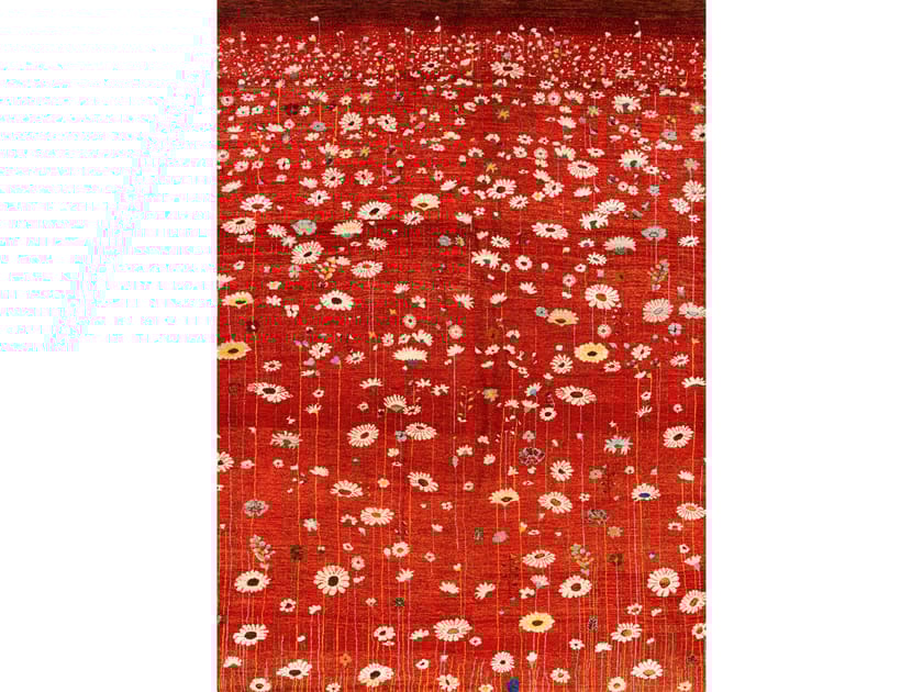 Прямоугольный шерстяной цветочный ковер Zollanvari Flower Meadow ARCH-00047922