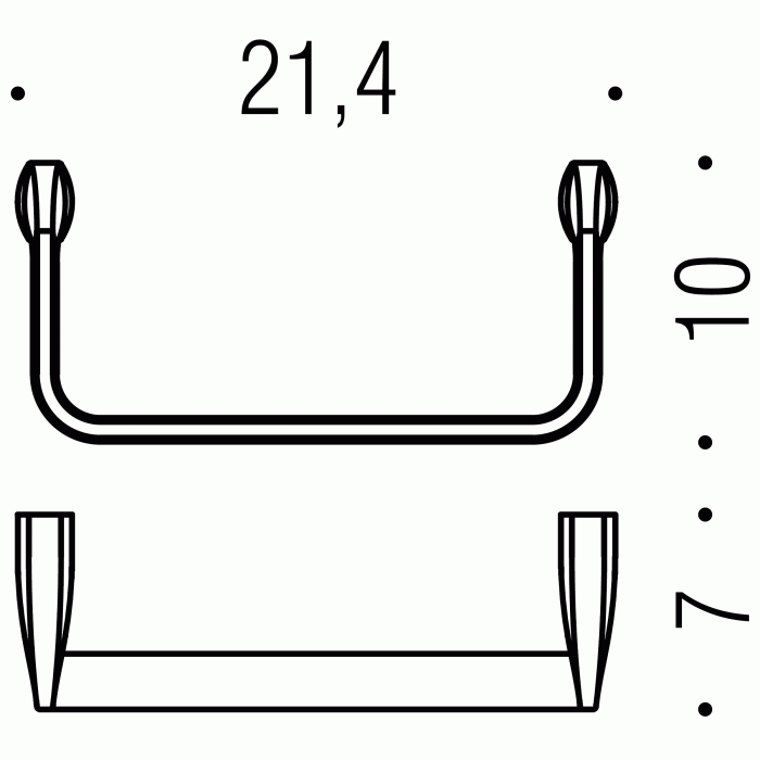 B30310CR B3031 Полотенцедержатель-кольцо COLOMBO TRENTA Colombo Design - Вид №1