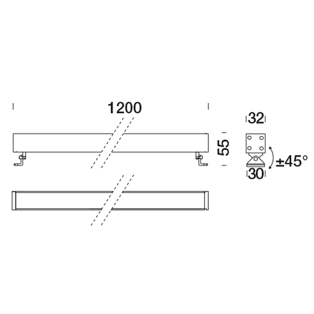 8411618 Подсветка стены Platek MINI CORNICHE Applique  MINI CORNICHE Applique 1200 mm - LED 3000K 40°  - Вид №10