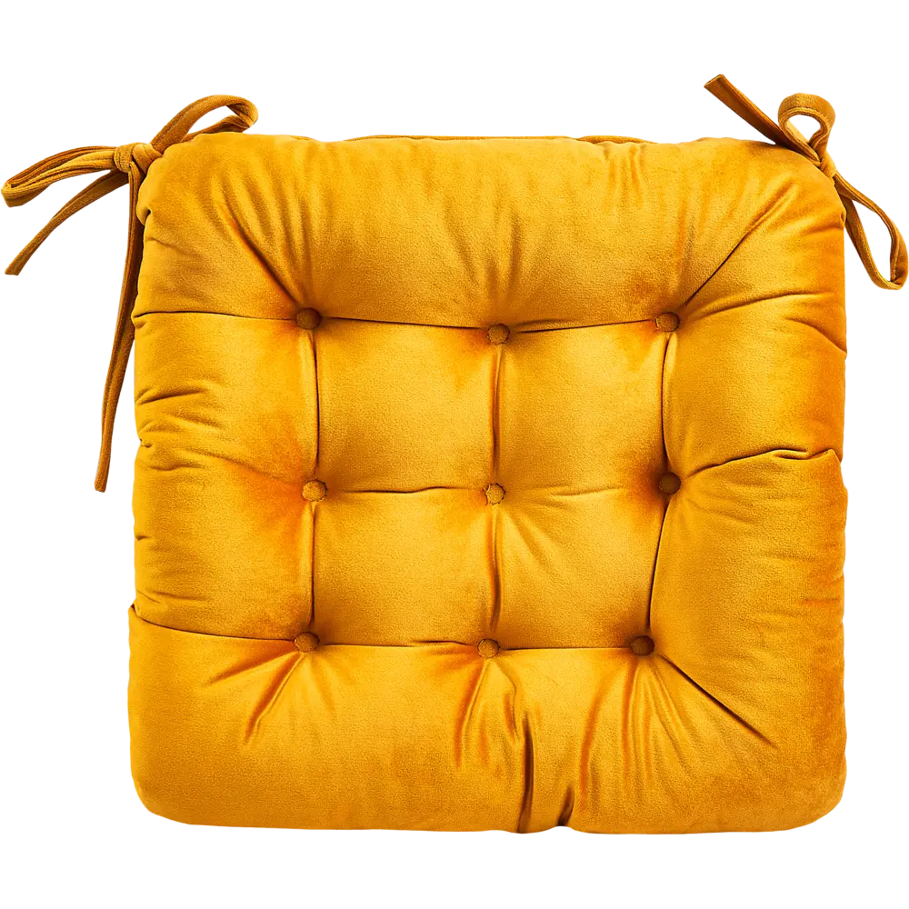 LINEN WAY Подушка для стула Solemio 1 - бархатный комфорт в солнечном цвете 89337715 STLM-1054320