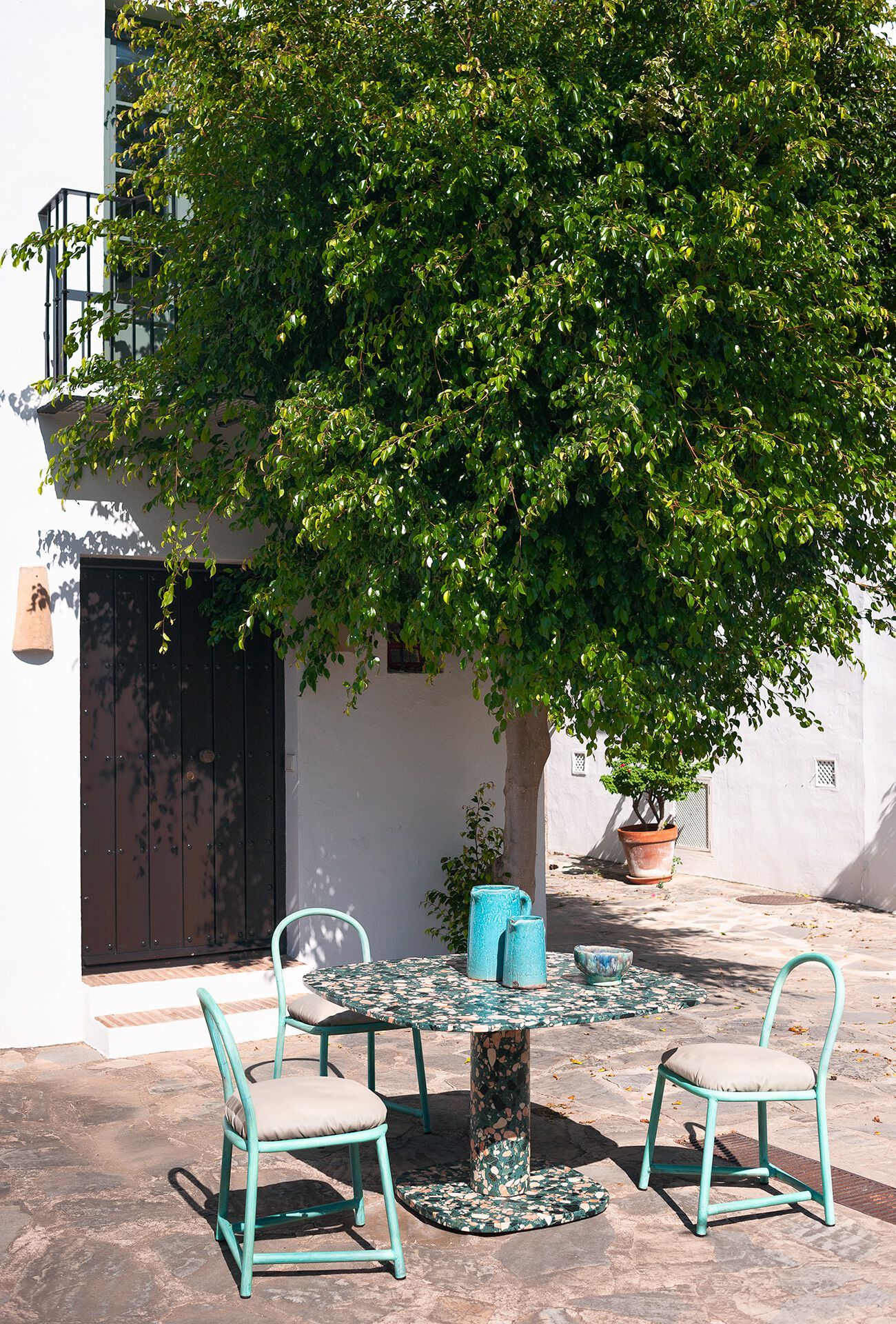 Мраморный садовый стол Baxter Matera ARCH-00097845 - Вид №1