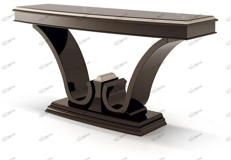 Carpanese Home Прямоугольная деревянная консоль Heritage 6233