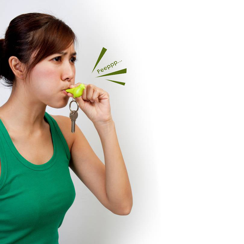 QL10091-WH-PK Держатель для ключей sparrow белый-розовый Qualy  - Вид №1