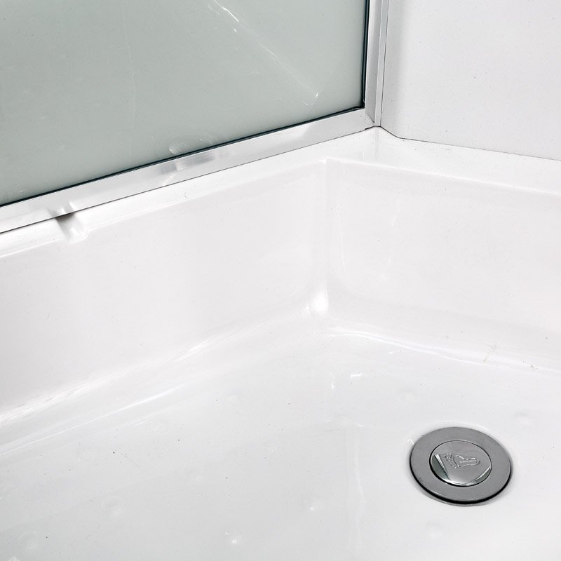 L 920 R с гм. и эл. Душевая кабина DETO Серия L ЕМ2712 R  N с гидромассажем (гм.) - Вид №1