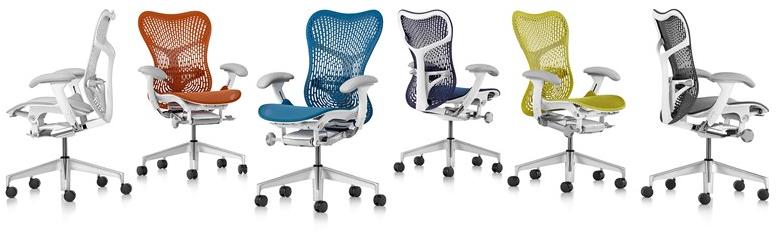 Herman Miller Эргономичное вращающееся офисное кресло из полимера triflex Mirra 2 sun-id-1513131 - Вид №31
