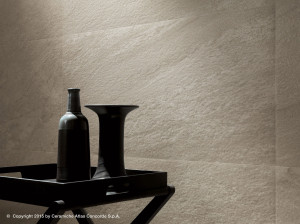 Белое керамическое покрытие с эффектом камня