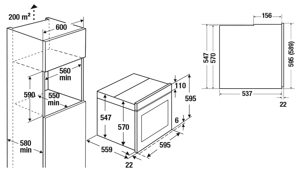 9256070 Электрический духовой шкаф Kuppersbusch BP 6350.0 GPH 1 серый STDN-0071017 - Вид №2