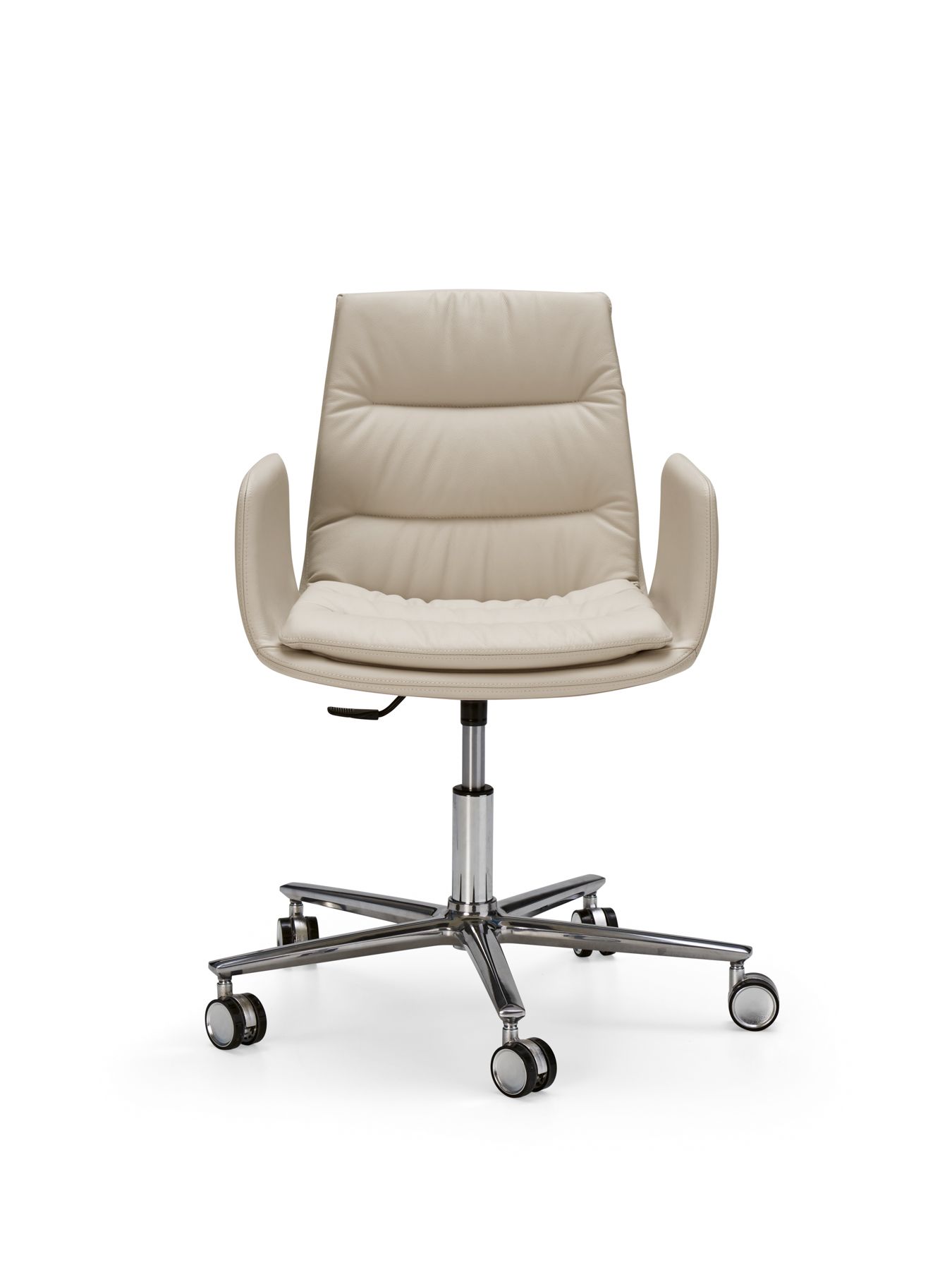 Кожаный офисный стул с подлокотниками с 5 спицами EFORMA Lady ARCH-00145889 - Вид №1