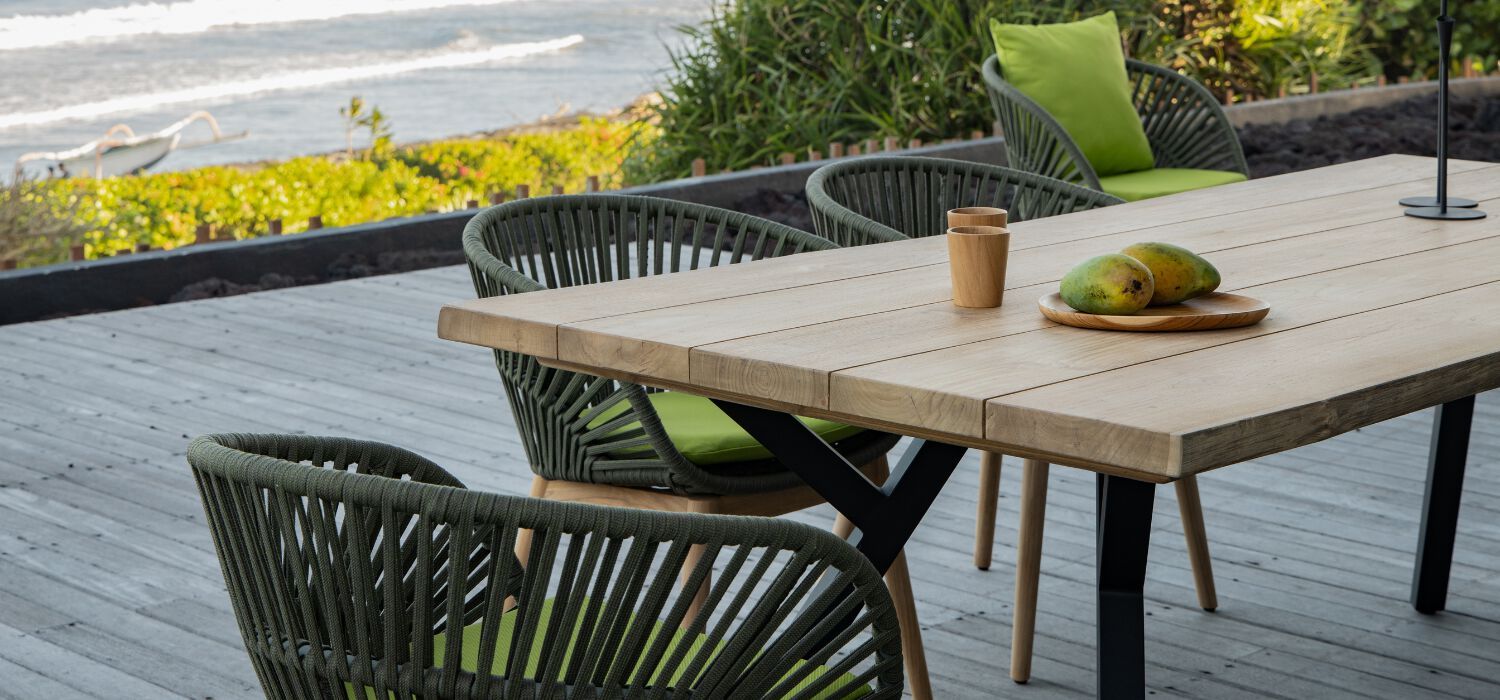 Прямоугольный садовый стол из тикового дерева cbdesign Y ARCH-00048590 - Вид №1