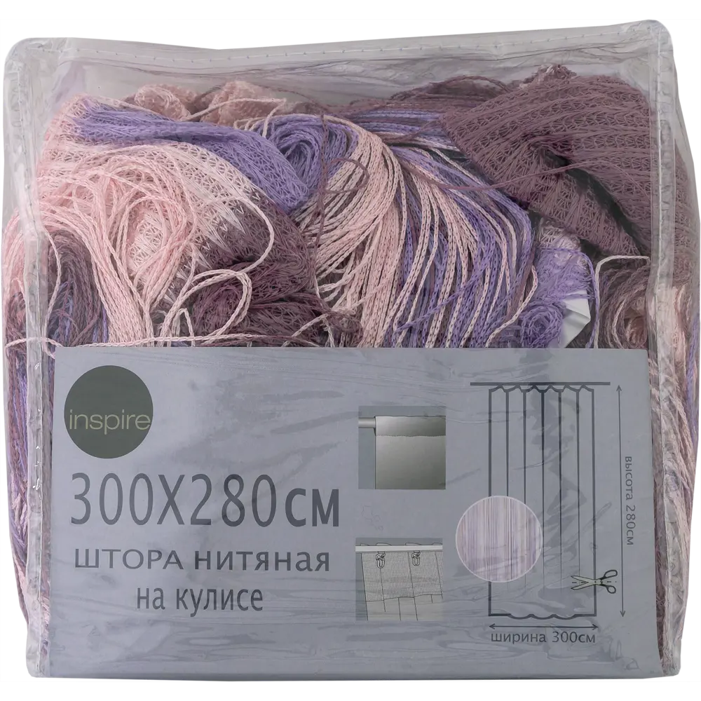 Кисея, 300x280 см, цвет розовый/фиолетовый INSPIRE STLM-2189694 - Вид №5