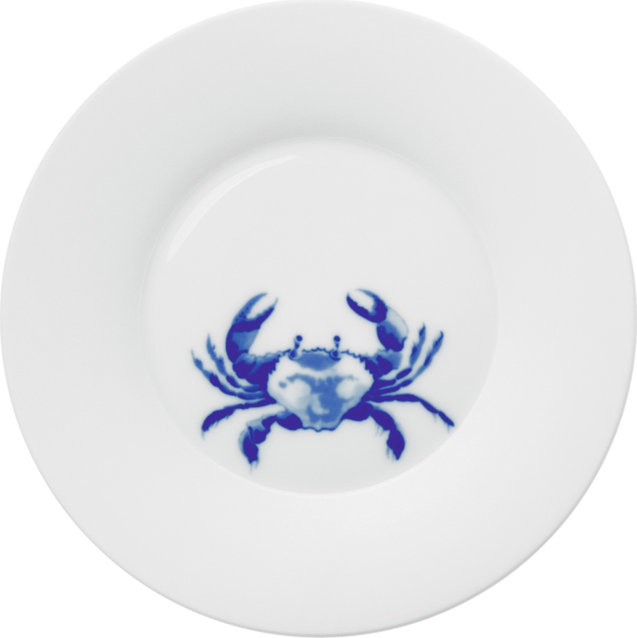 10577450 Hering Berlin Тарелка десертная Hering Berlin "Краб" "Океан" 18см Фарфор 