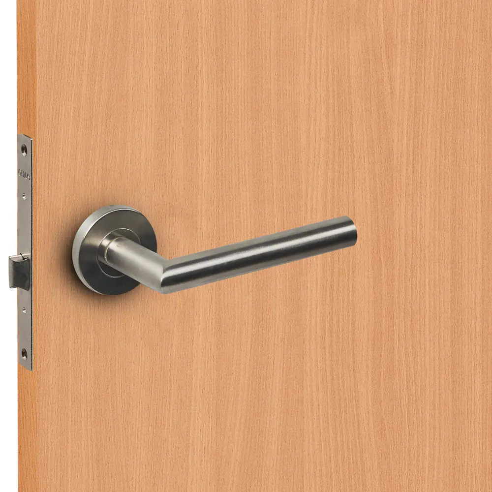 Дверные ручки Punto Inox с запиранием комплект цвет нержавеющая сталь STLM-2009479 - Вид №5