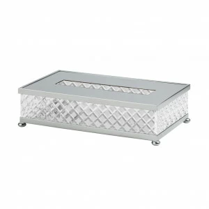 FS08P-661 FS08P-661 Прямоугольная коробка для салфеток ДОЗАТОРЫ ТКАНЕЙ Cristal & Bronze TISSUE DISPENSERS