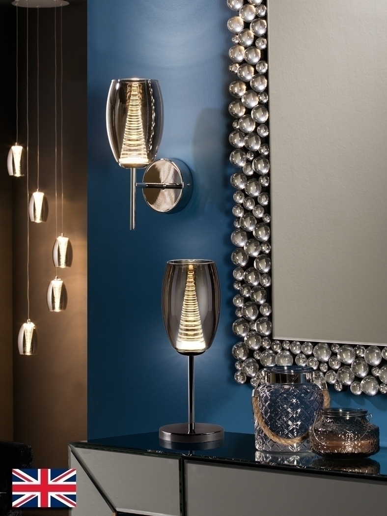 082444 Настольная лампа 1L LED хром Schuller Nebula - Вид №1