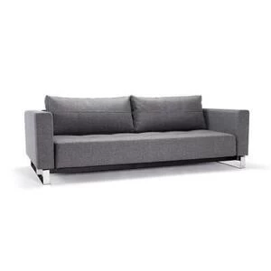 Диван Cassius Deluxe Excess Lounger с подушками, мягкими подлокотниками, хромированными ножками Runn