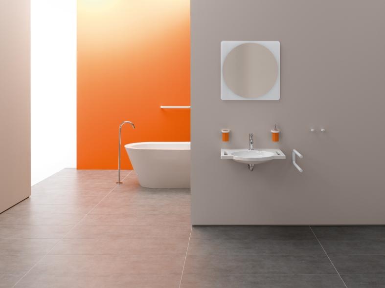 800.06.010 Дозатор для мыла или дезинфицирующего средства с держателем HEWI USA Produkte  - Вид №10