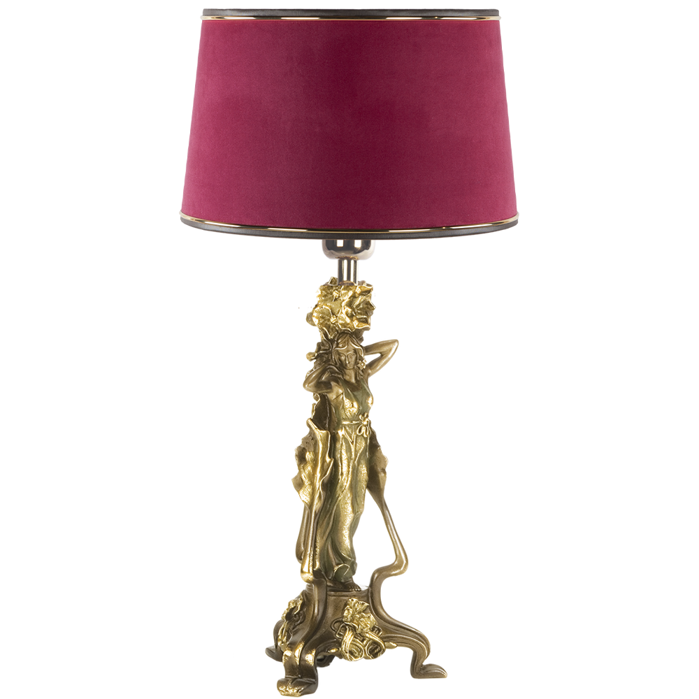 32064,34057 Настольная лампа Флора Бронза Тюссо Амарант BOGACHO 4627138210697, 4627138151082