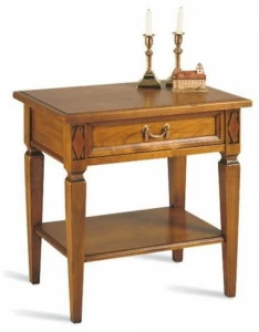 SELVA Прямоугольная прикроватная тумбочка из вишневого дерева с ящиками Villa borghese 5374