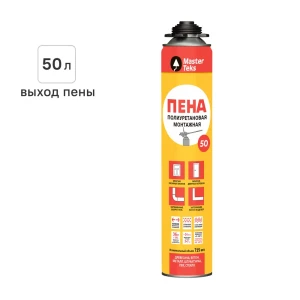 Пена монтажная профессиональная Masterteks выход пены 50л всесезонная 715мл