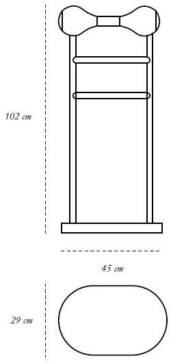 Scarlet Splendour Подставка для камердинера из металла Vanilla noir sun-id-1474948 - Вид №2