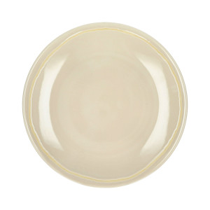 Круглая фарфоровая десертная тарелка