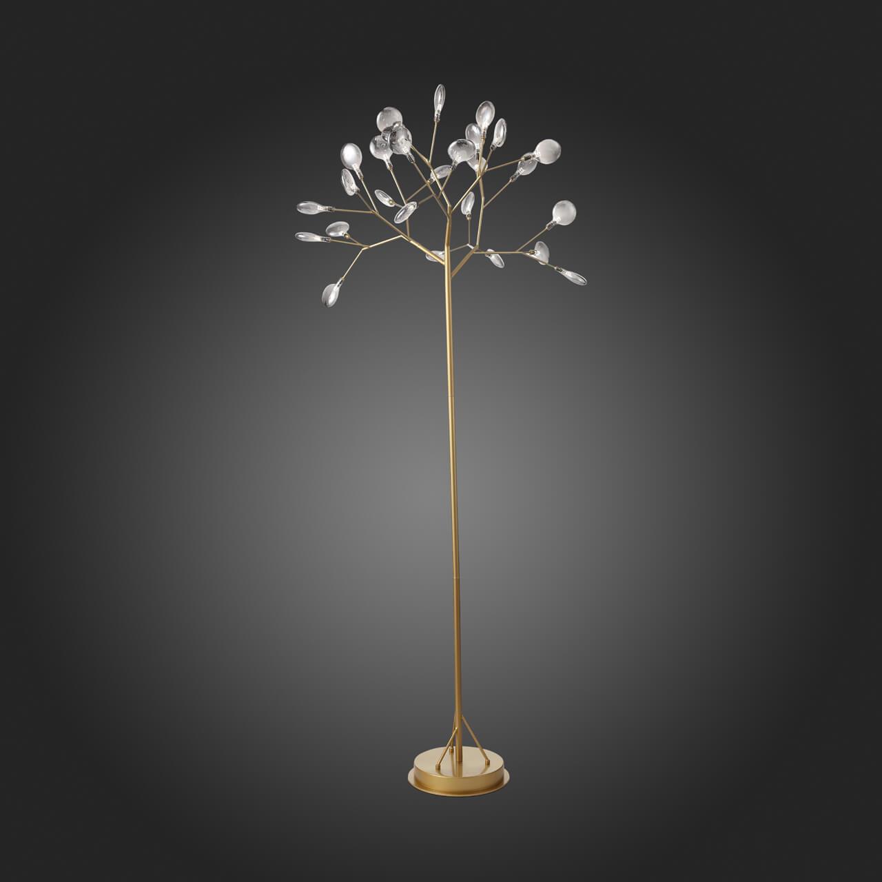 Торшер светодиодный 180х80 см золото с белым Riccardo SL411.215.27 ST LUCE ФЛОРИСТИКА 00-3889407 Белый;золото  - Вид №2